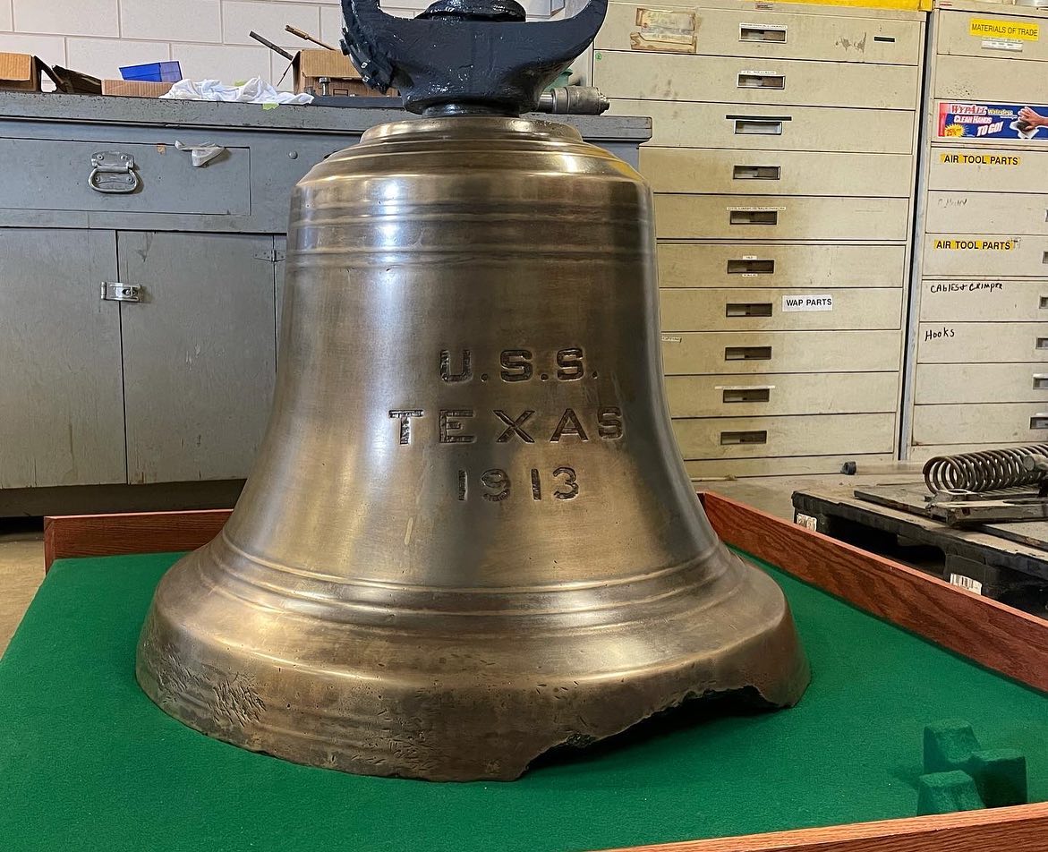 Battleship Texas Bell Paperweight