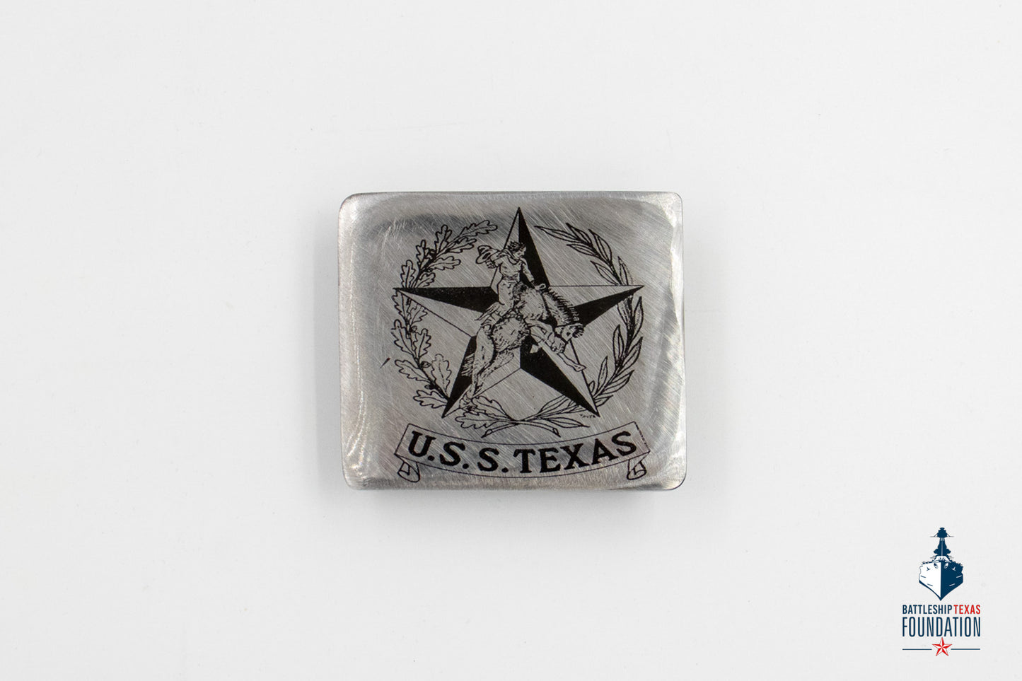 USS Texas Cowgirl Belt Buckle