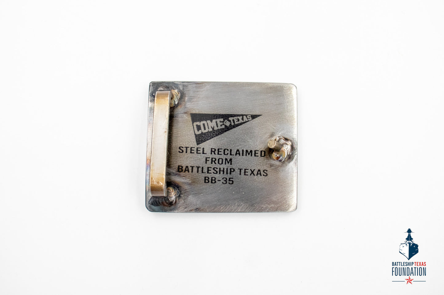 USS Texas Cowgirl Belt Buckle