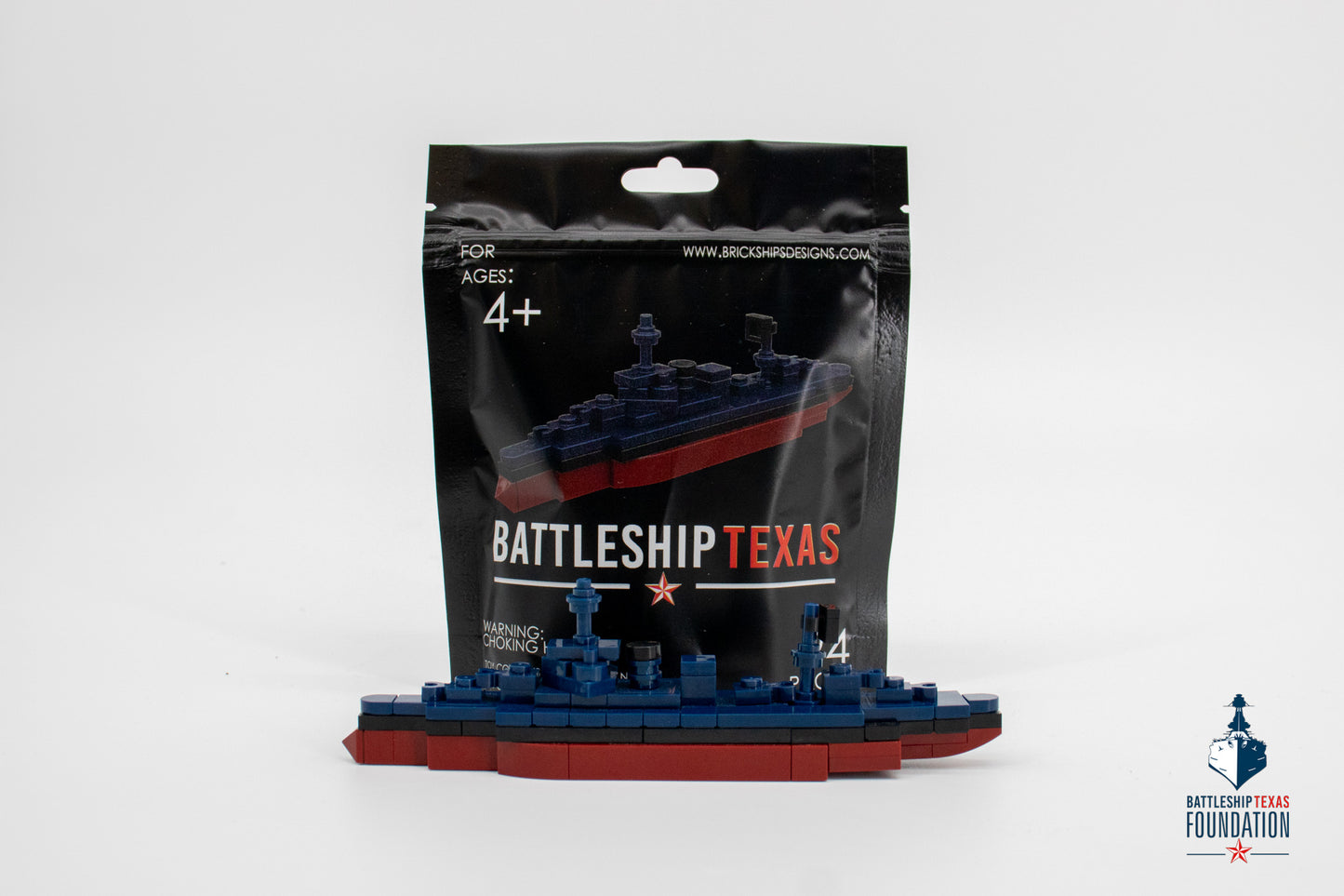 Battleship Texas 1/1200 Brick Kit