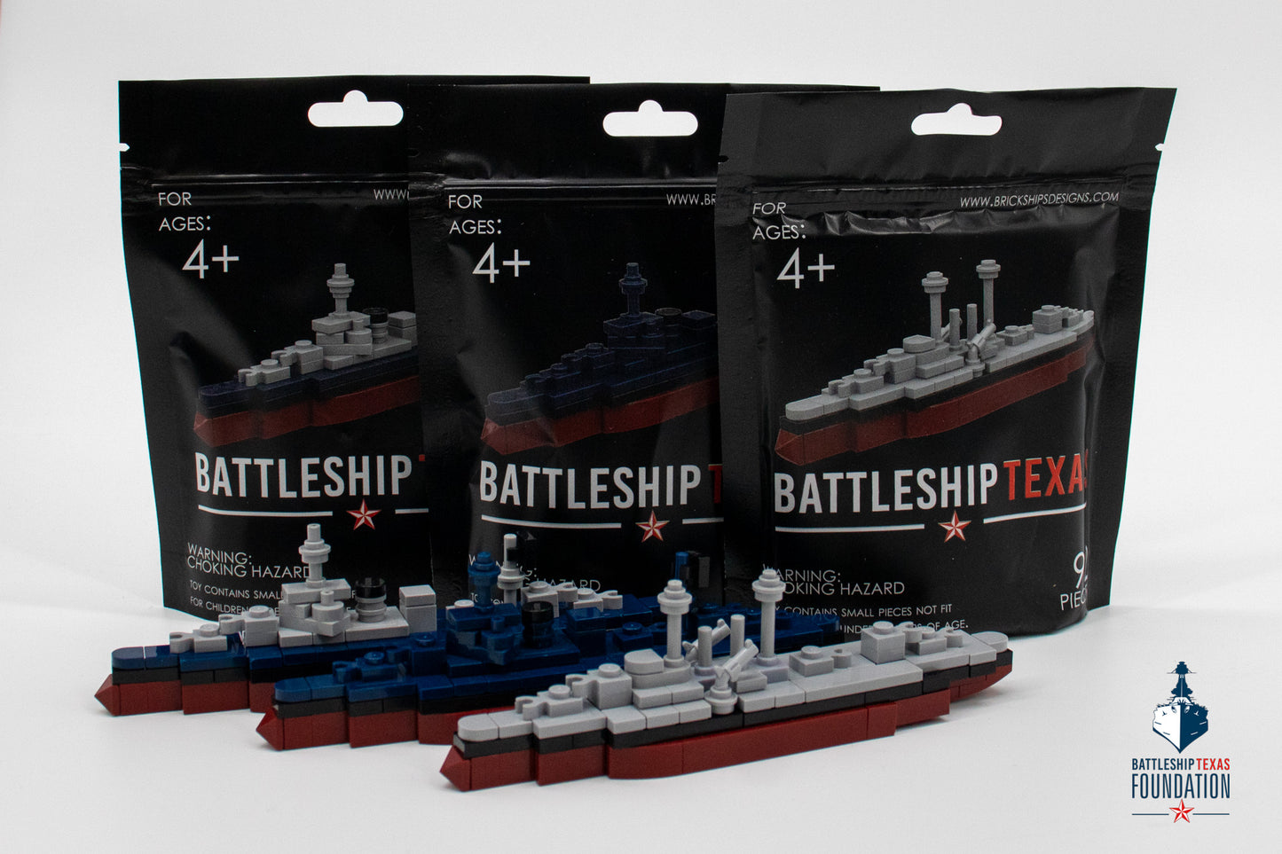 Battleship Texas 1/1200 Brick Kit