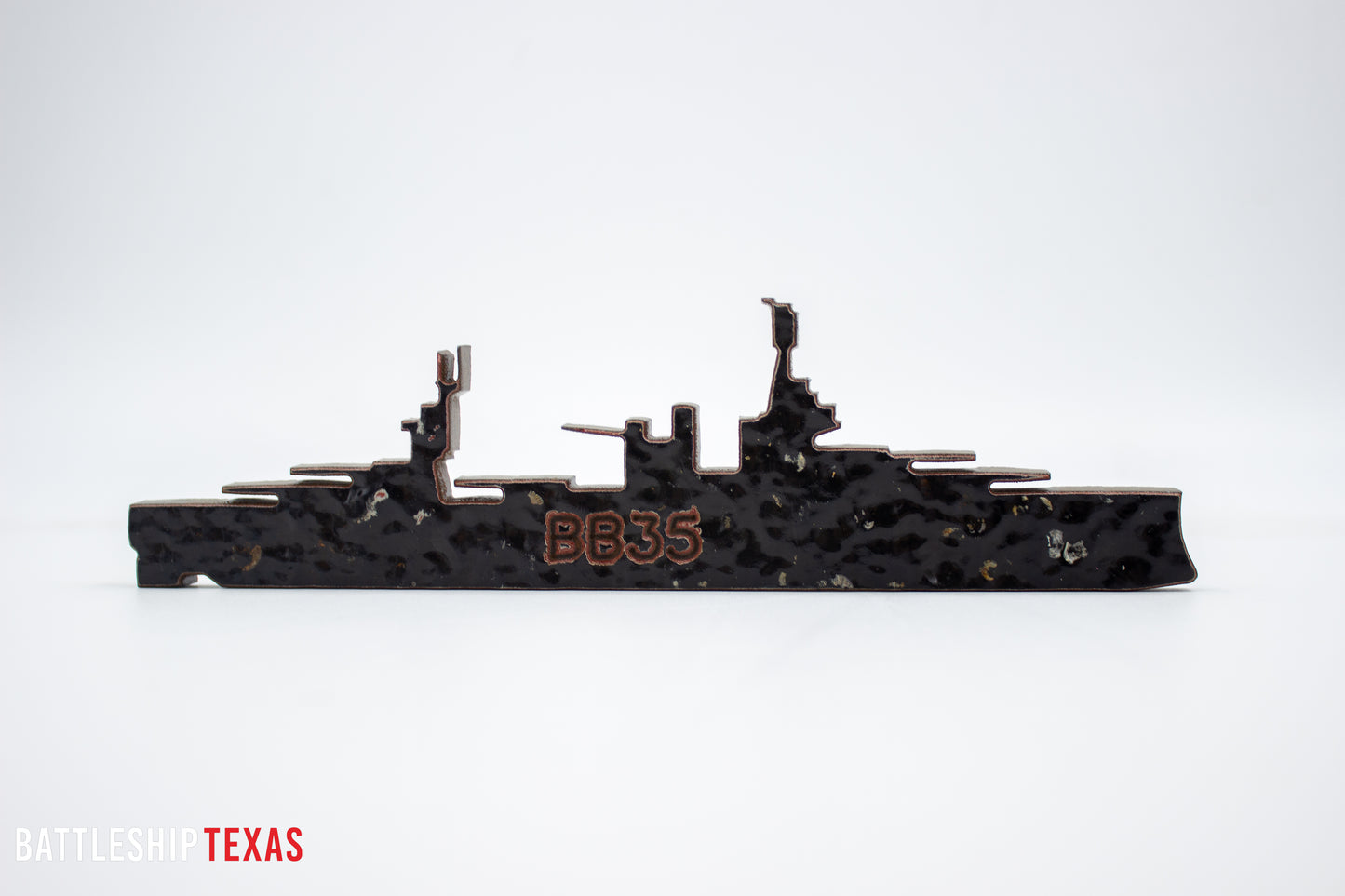 1945 Battleship Texas Silhouette