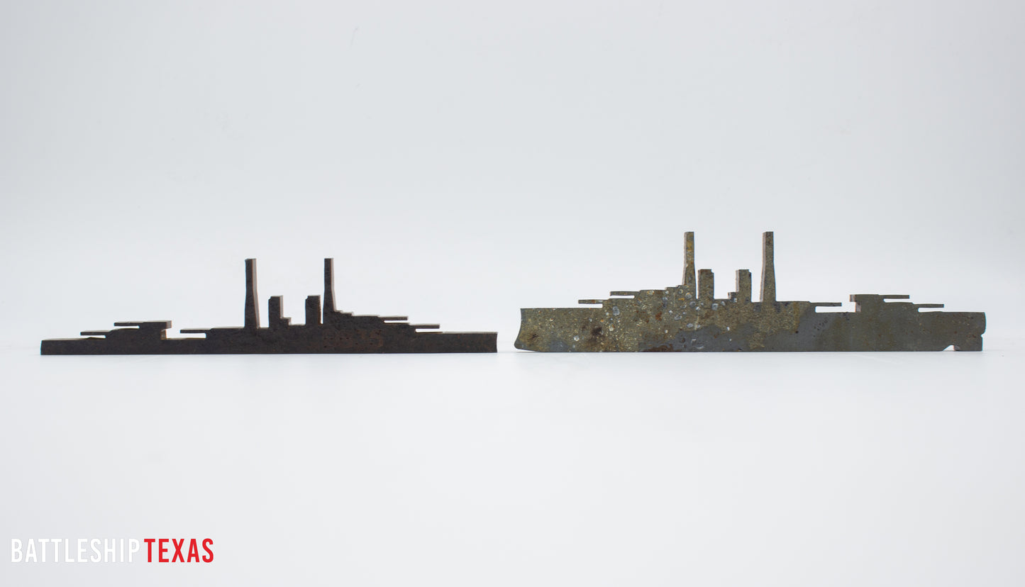 1914 Battleship Texas Silhouette