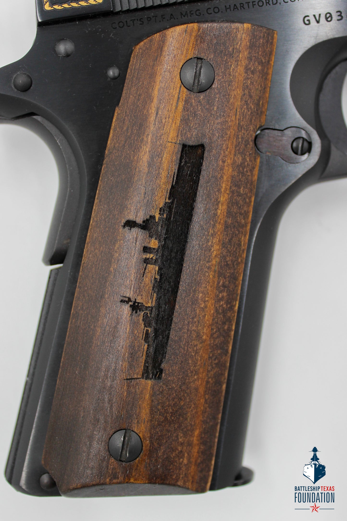1945 Silhouette 1911 Deck Wood Grips