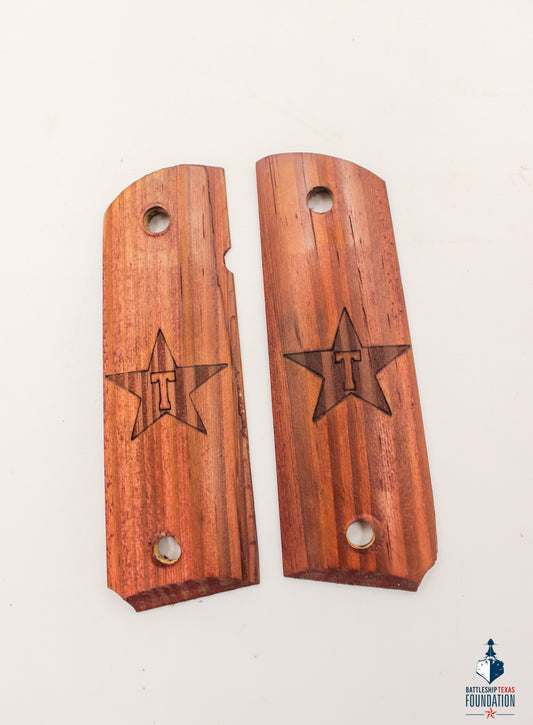 COME ON TEXAS 1911 Deck Wood Grips