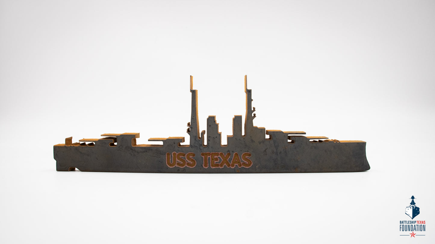1914 Battleship Texas Silhouette