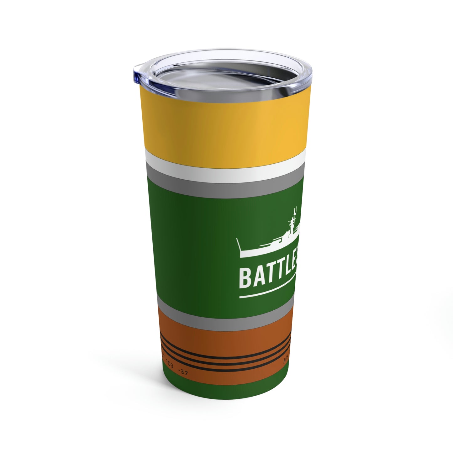 Battleship Texas 14" Shell Tumbler 20oz