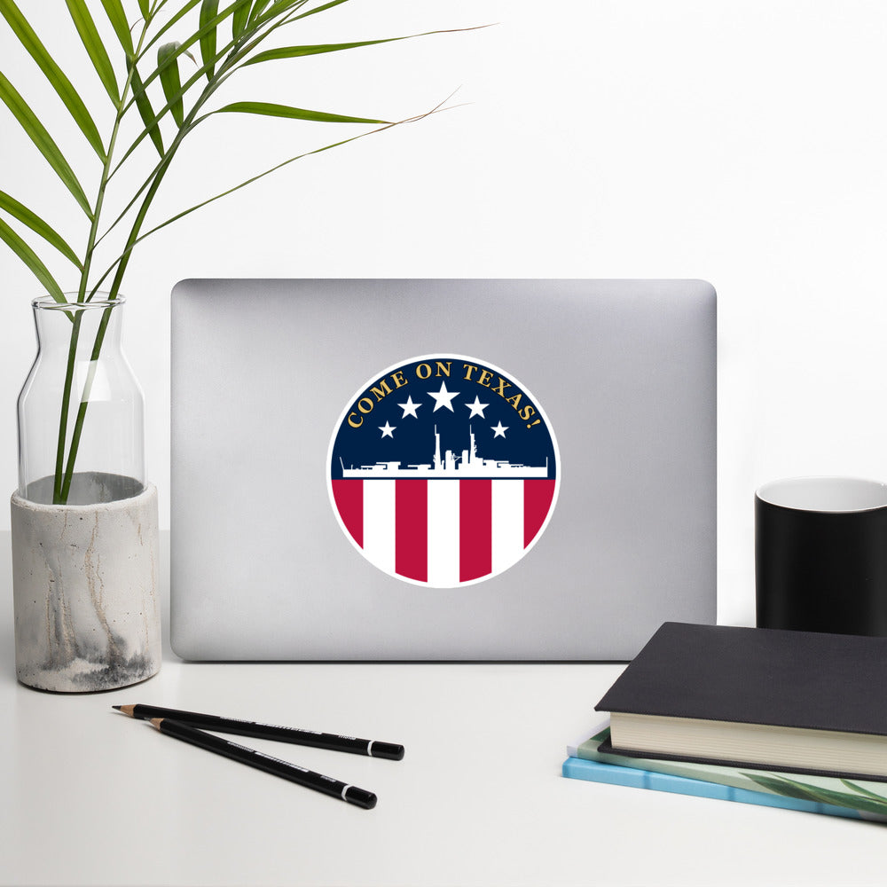 Come On Texas! Vinyl Sticker