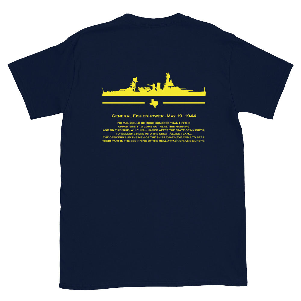 Eisenhower's Speech Battleship Texas T-Shirt
