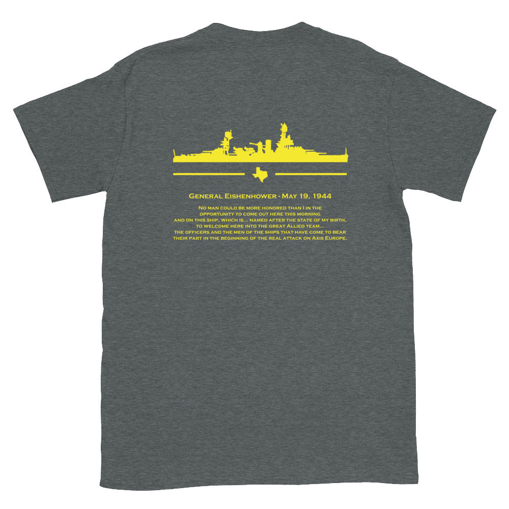 Eisenhower's Speech Battleship Texas T-Shirt