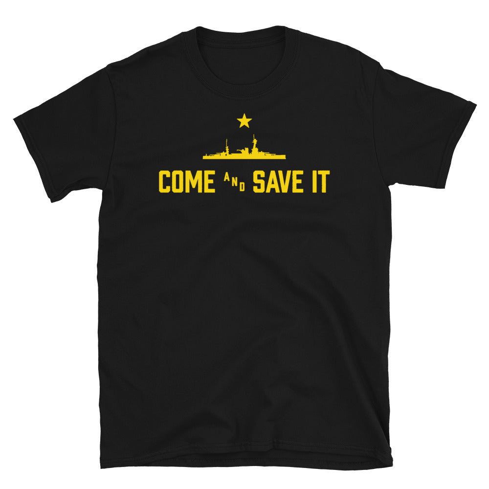 Come and Save It T-Shirt - Gold Logo