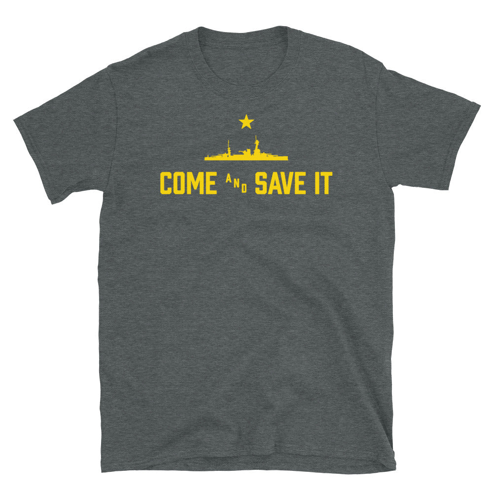 Come and Save It T-Shirt - Gold Logo