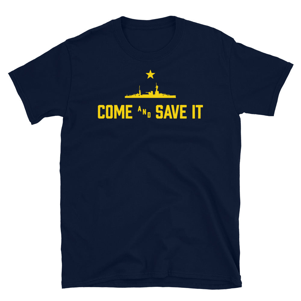 Come and Save It T-Shirt - Gold Logo