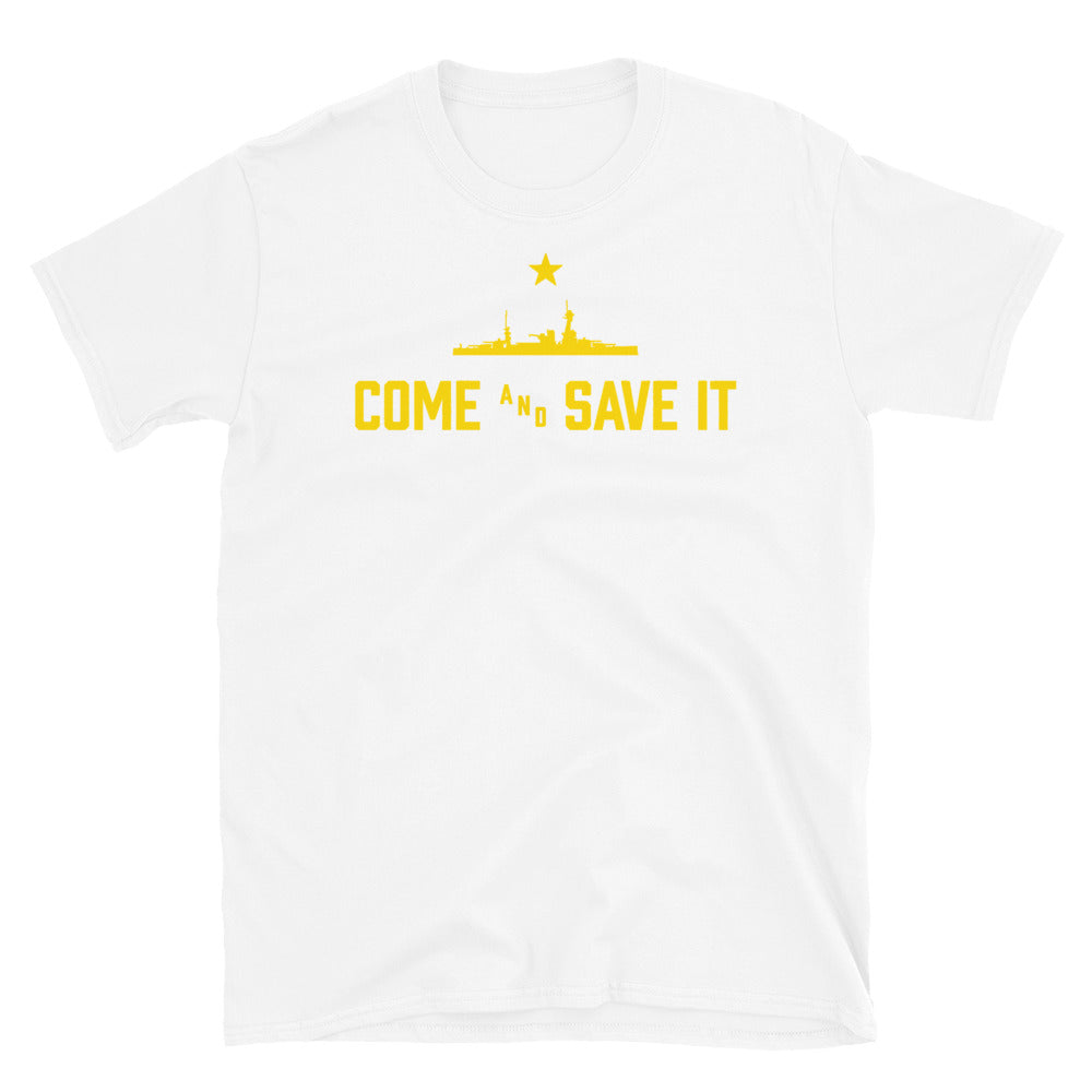 Come and Save It T-Shirt - Gold Logo