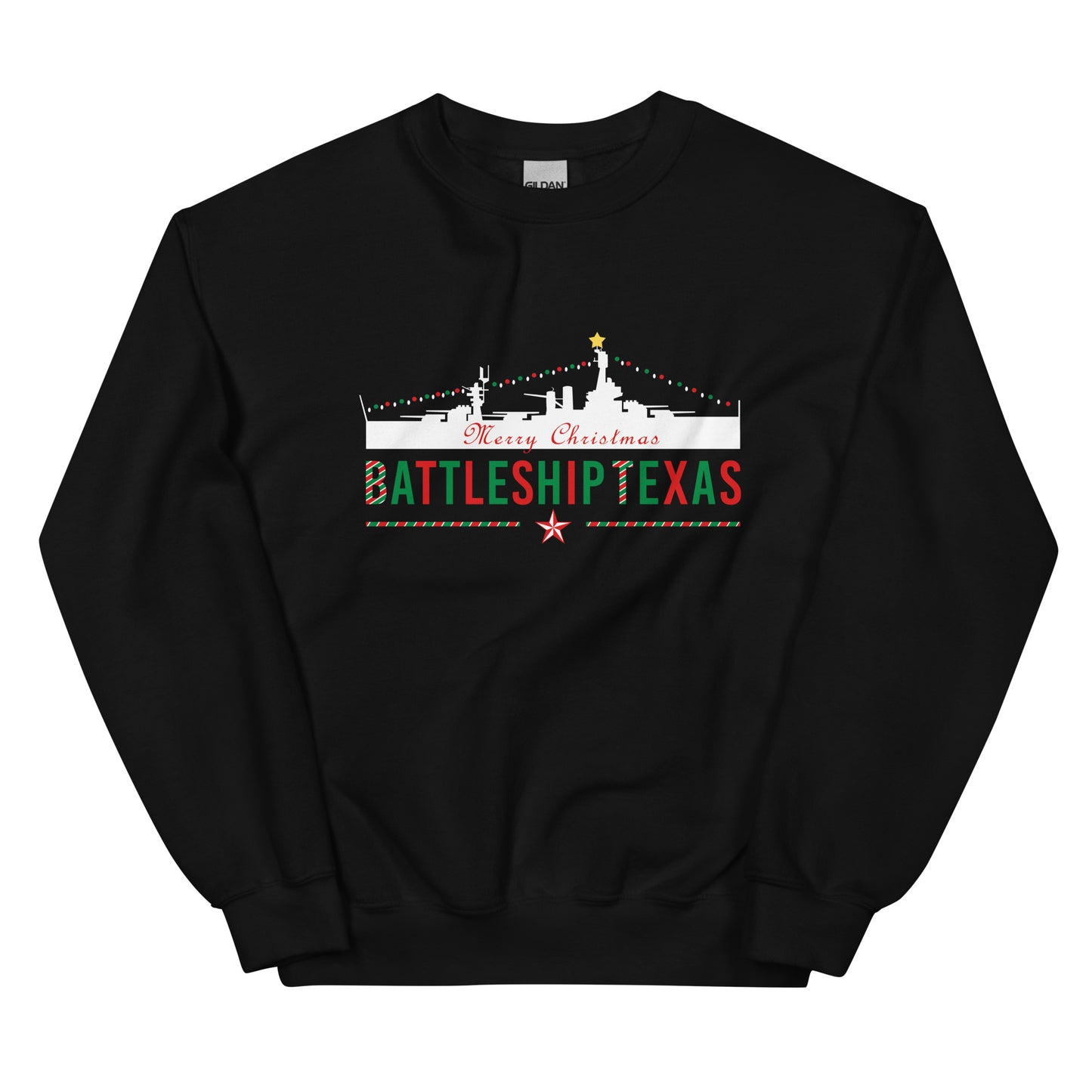 Battleship Texas Christmas Sweatshirt