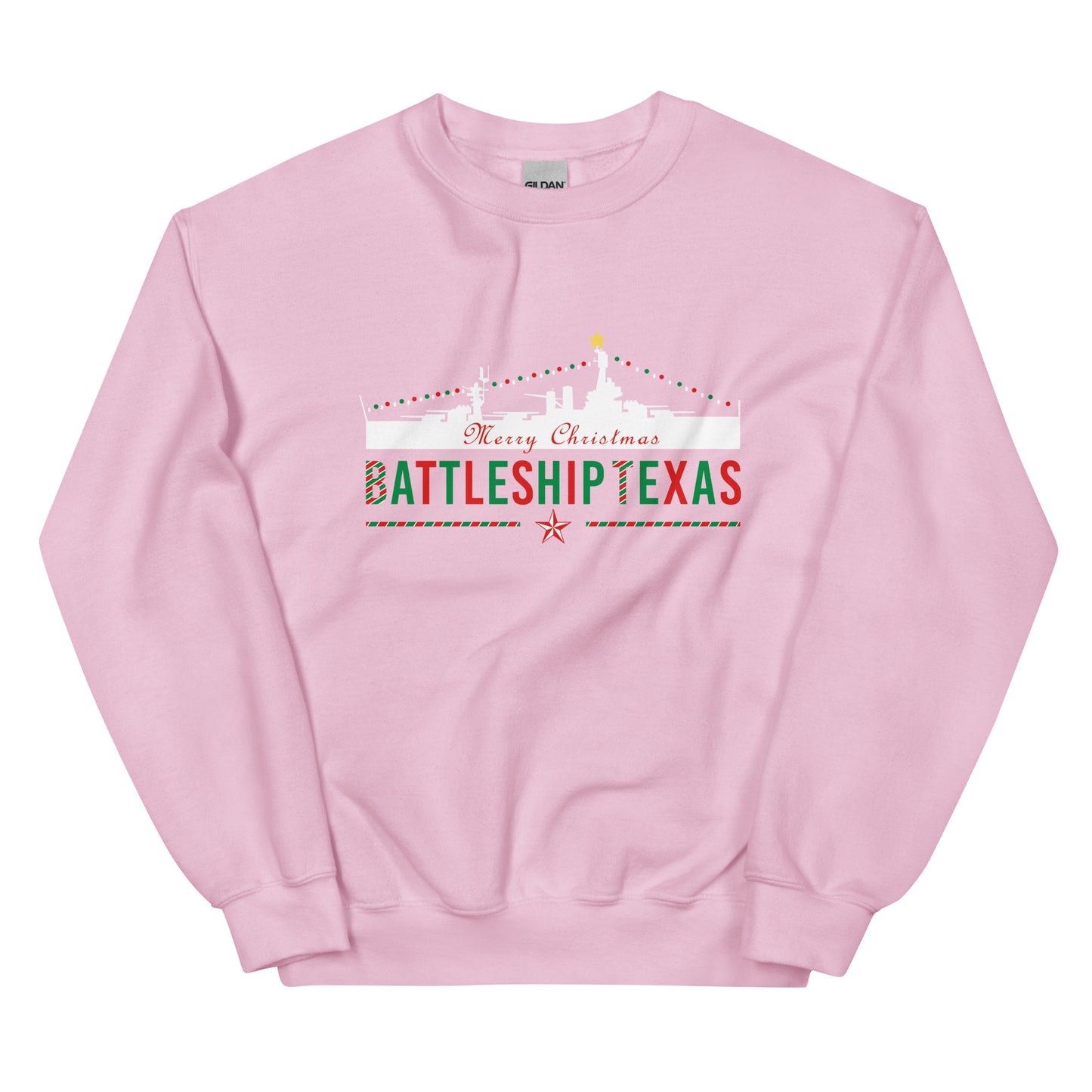 Battleship Texas Christmas Sweatshirt