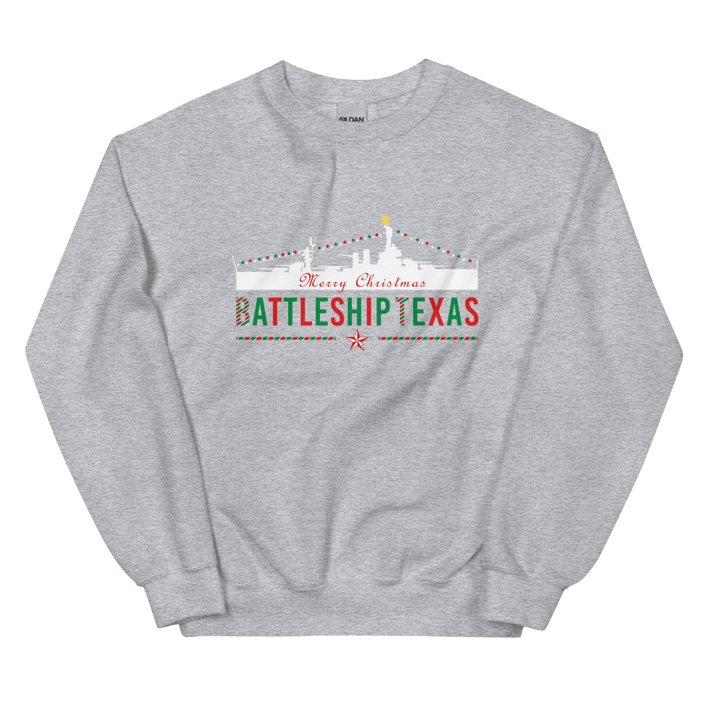Battleship Texas Christmas Sweatshirt