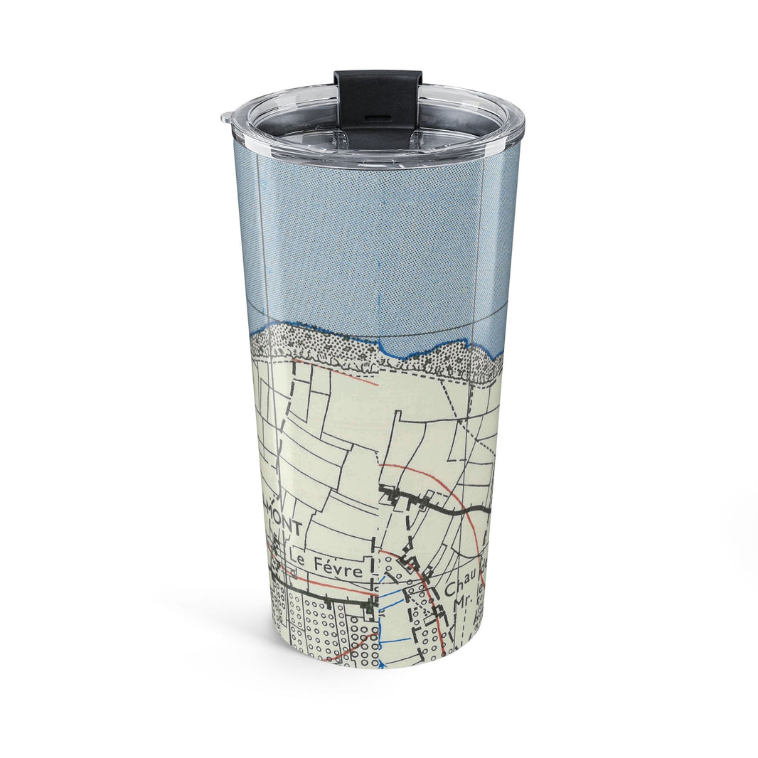 Pointe Du Hoc Map Tumbler 20oz