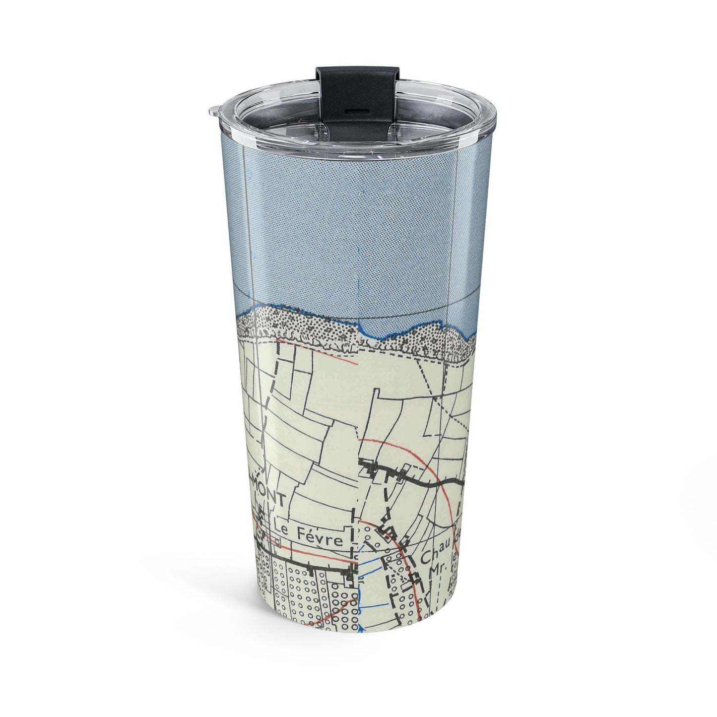 Pointe Du Hoc Map Tumbler 20oz