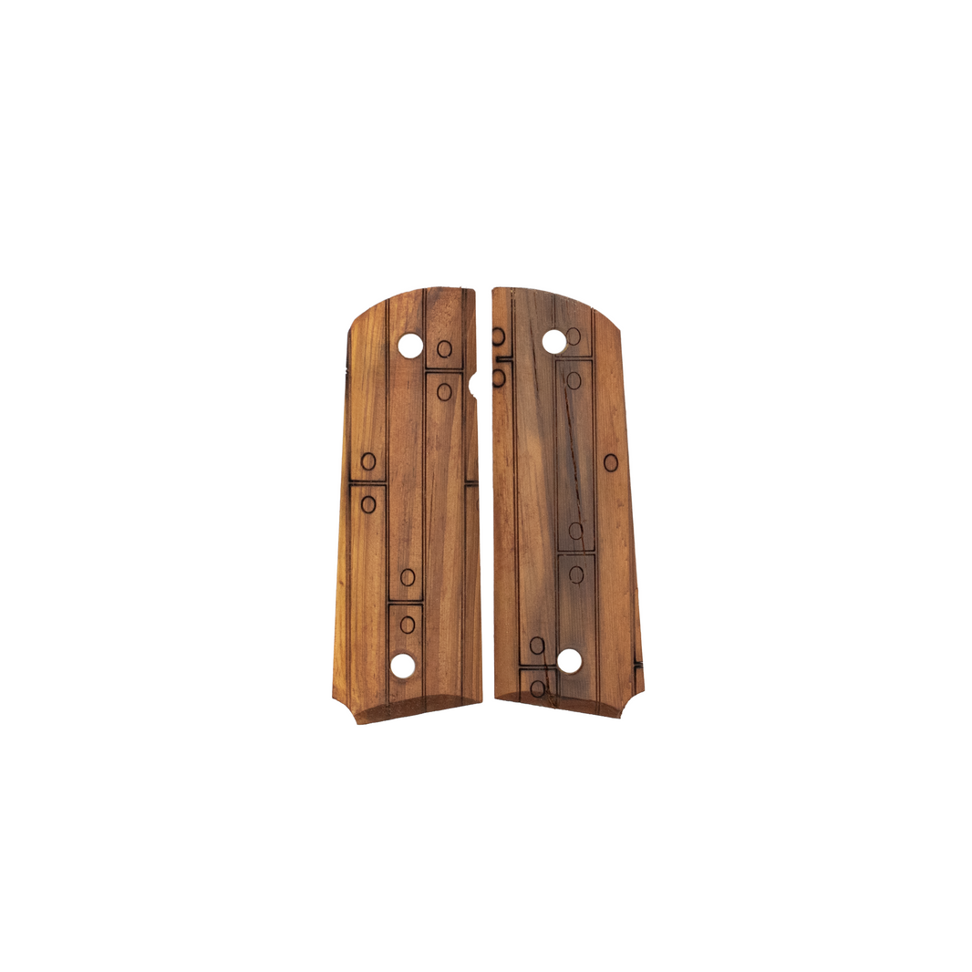 Deck Pattern 1911 Deck Wood Grips