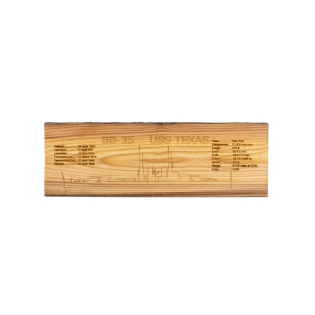 Battleship Texas Information Plank