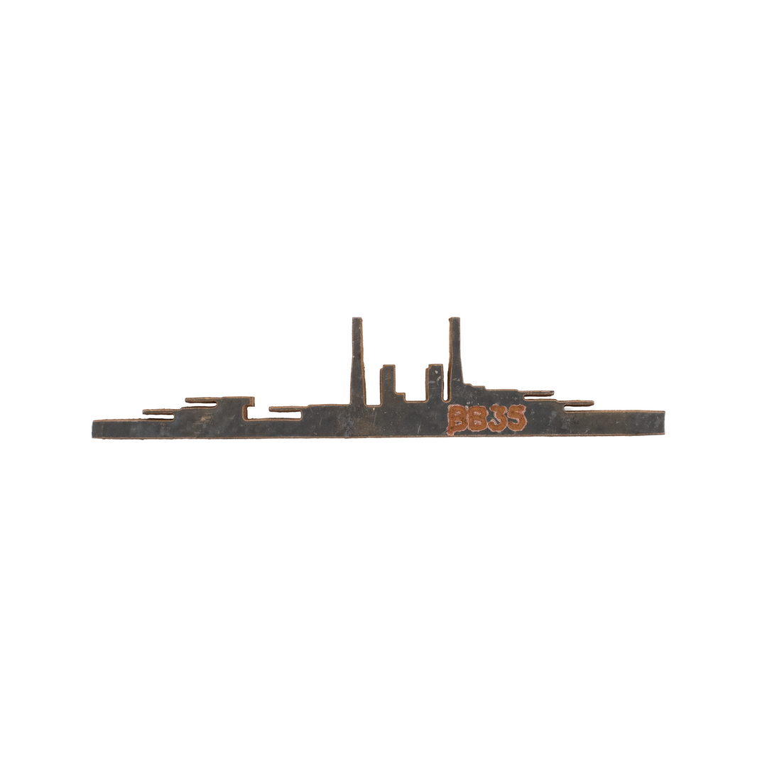 1914 Battleship Texas Waterline Silhouette
