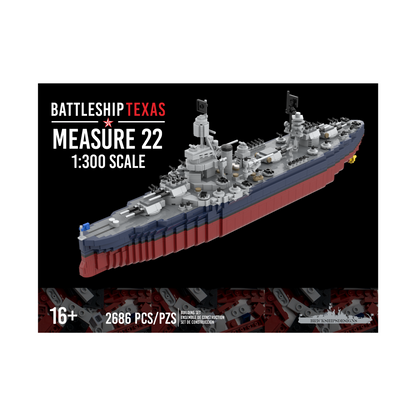 Battleship Texas 1/300 Brick Kit  ***Restocking Soon***