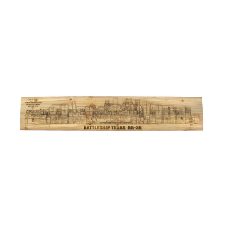 32" Battleship Texas Inboard Profile Board