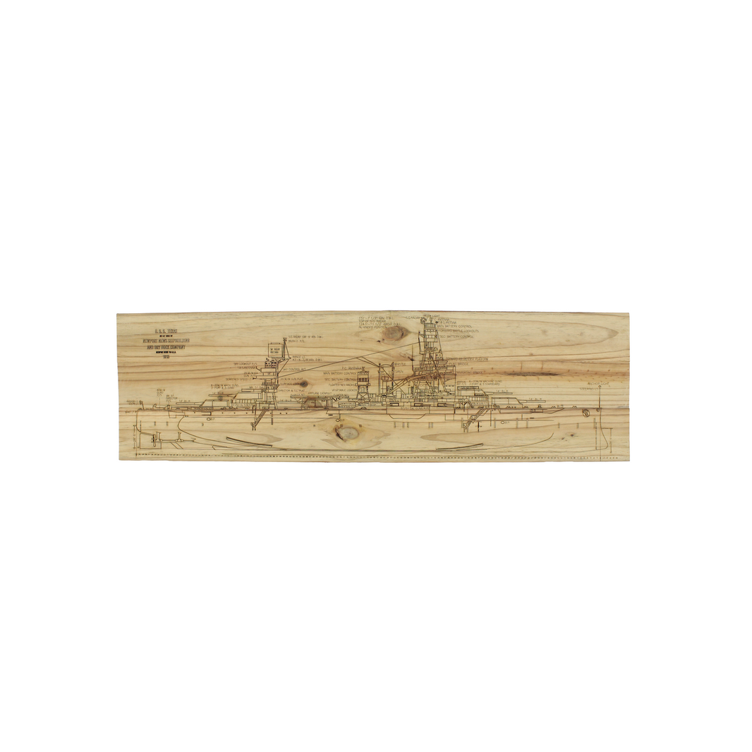 32" Battleship Texas Outboard Profile Board