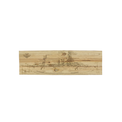 32" Battleship Texas Profile Board Bundle