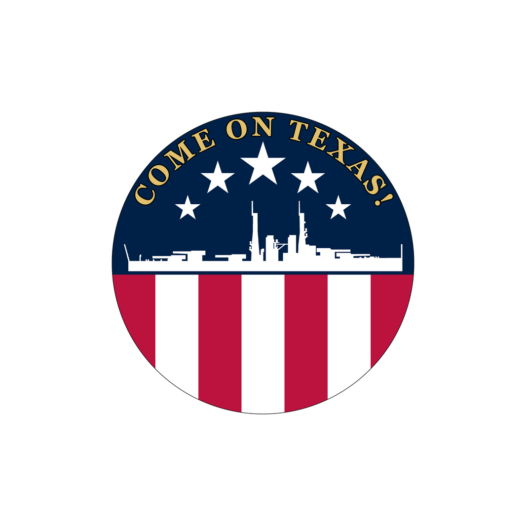 Come On Texas! Vinyl Sticker