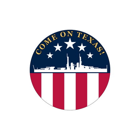 Come On Texas! Vinyl Sticker