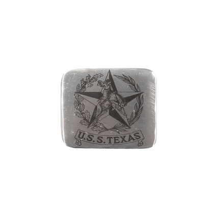 USS Texas Cowgirl Steel Belt Buckle