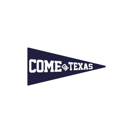 COME ON, TEXAS! Pennant Sticker