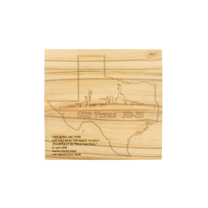 Battleship Texas Dedication Board