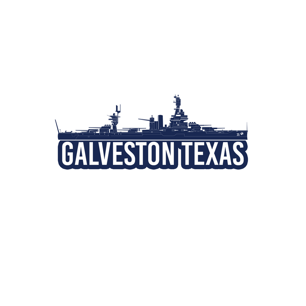 Galveston Texas Flat Magnet