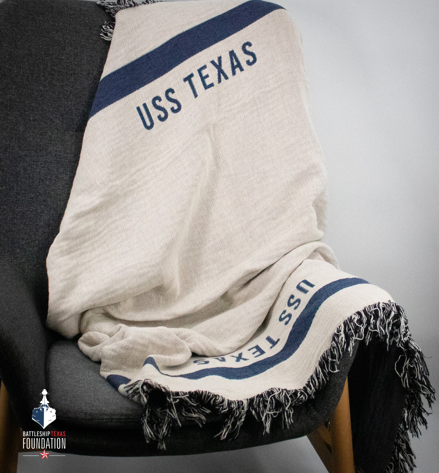 USS TEXAS Woven Blanket
