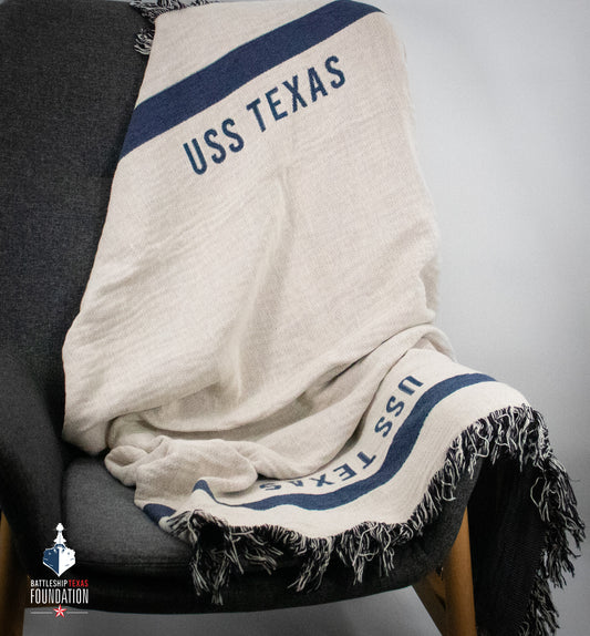 USS TEXAS Woven Blanket