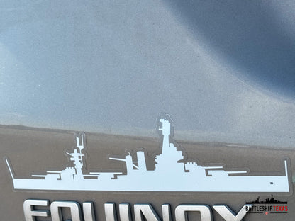 Battleship Texas Silhouette Sticker