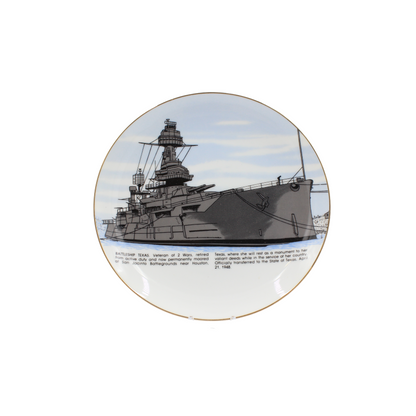 Battleship Texas Commemorative Plate