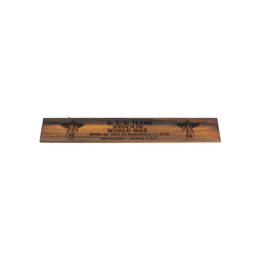 WWI Battleship Texas Silhouette Display Stand