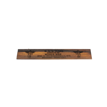 WWI Battleship Texas Silhouette Display Stand