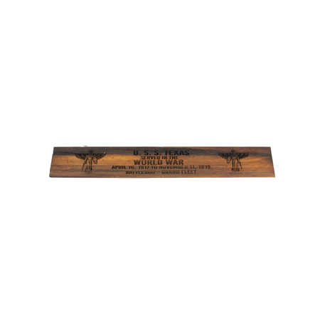 WWI Battleship Texas Silhouette Display Stand