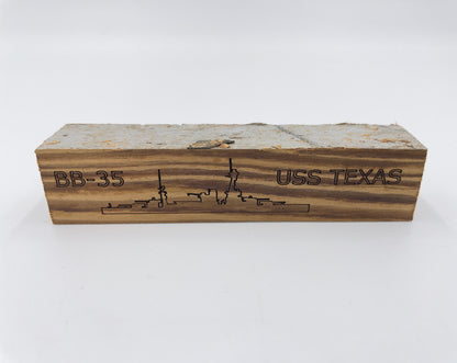 Battleship Texas Deck Wood "Block"