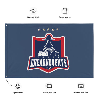 Texas Dreadnoughts Wall Flag