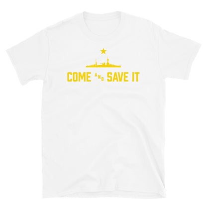 Come and Save It T-Shirt - Gold Logo