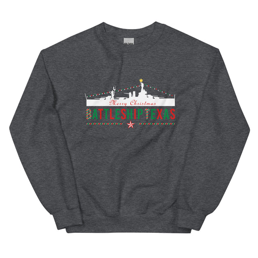 Battleship Texas Christmas Sweatshirt